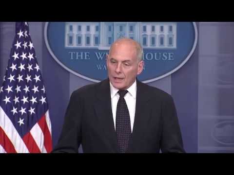 Angry, emotional John Kelly addresses Donald Trump phone call controversy