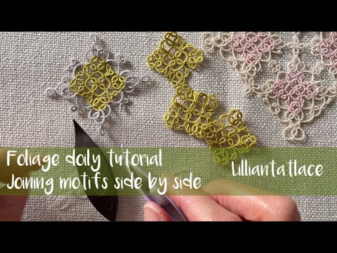 Tatting Tutorial for “Tiny Frozen Water Snowflake ” without bead designed by LillianTatLace