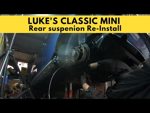 Luke's Classic Mini Part 22: Rear Radius Arms & Wheels Back On