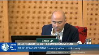 Select Committee on the Comprehensive Plan, Public Hearing, Session I 4/6/2026
