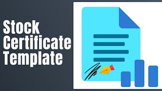 Stock Certificate Template - How To Fill Stock Certificate