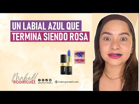 Un labial azul que termina siendo rosa 🙃😵‍💫☺️