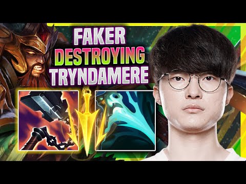 FAKER DESTROYING WITH TRYNDAMERE! - T1 Faker Plays Tryndamere Mid vs Sylas! | Season 11