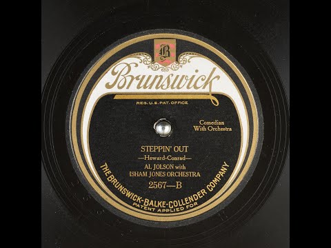 Al Jolson: 1924 "Steppin' Out" Isham Jones Orchestra in HD