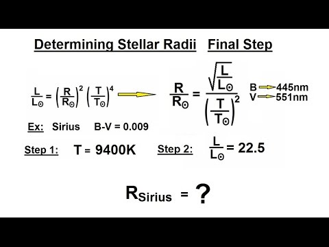 Astronomy - Ch. 17: The Nature of Stars (34 of 37) Determining Stellar Radius of Sirius