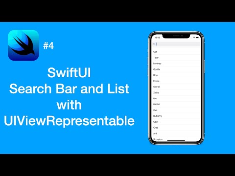 How to Use Search and List with UIViewRepresentable - SwiftUI #4 - iOS Programming