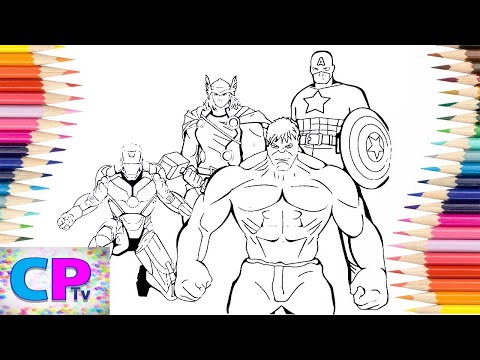 Marvel Avengers Coloring Pages/Hulk/Iron Man/Captain America/Thor/Marin Hoxha - Endless[NCS Release]