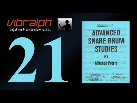 Vibralph - Etude 21 / Advanced snare drum studies (Mitchell Peters)
