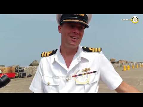 Royal Navy HMS Richmond a 26 year old ship reaches at MPT cruise terminal with its 200 onboard crews