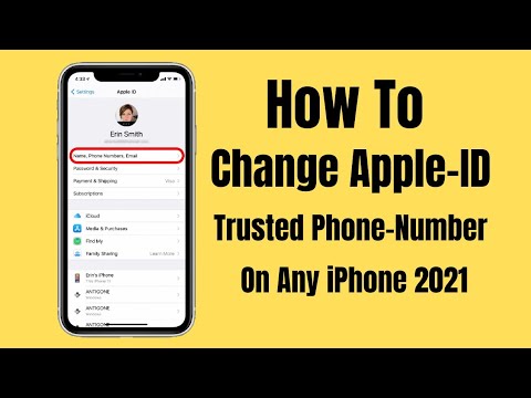 How To Change Apple iD Trusted Phone Number On iPhone...