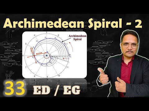 2 Archimedean Spiral in Engineering Drawing