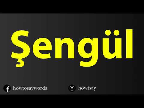 How To Pronounce Sengul