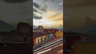 Guatemala is a 10/10 place to travel to and explore #guatemala #antigua #travel #sunset
