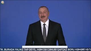 Ilham Aliyev at the official opening ceremony