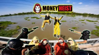 Download lagu PARKOUR MONEY HEIST vs POLICE ( bella ciao remix ) money heist yellow part 3 mp3