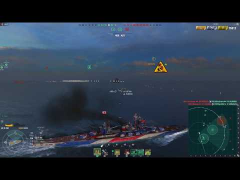 Those rail guns though: Zao Gameplay (World of Warships)