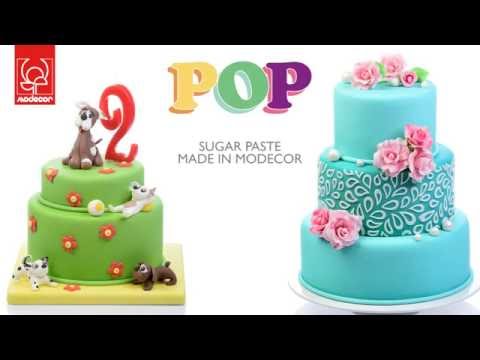 ⋗ Мастика цукрова універсальна "POP" Modecor Італія, 1 кг купити в Україні ➛ CakeShop.com.ua, відео