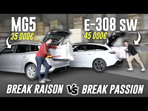 Quel break 100% électrique choisir ? (MG5 vs Peugeot e-308 SW)