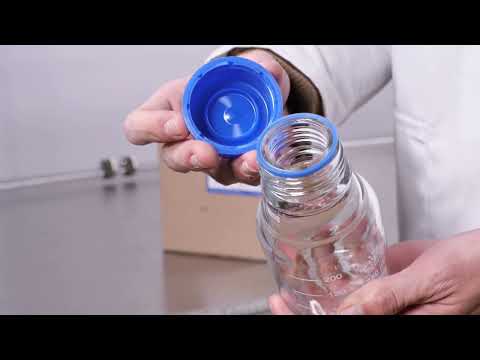 Simax Reagent Bottle Capacity 250ml Glass With Blue Screw Cap