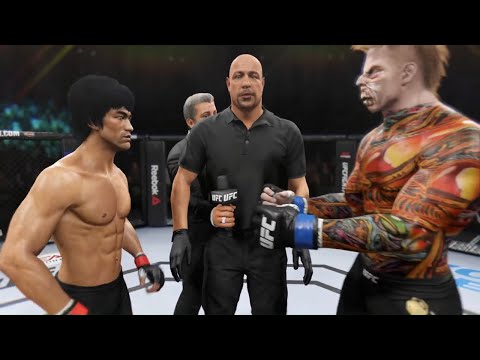 Bruce Lee vs. Pharaoh Mummy - EA Sports UFC 2 - Dragon Fights 🐉