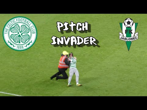 Celtic 3 - FK Jablonec 0 - Pitch Invader - 12 August 2021