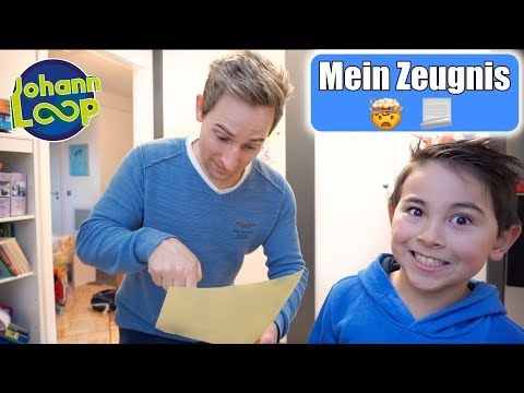 Mein Zeugnis 😳 Live Reaktion vom Vater | Streber oder schlecht in Schule? Kinderkanal | Johann Loop