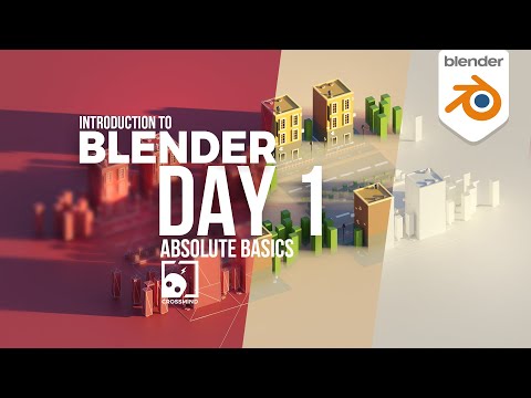 Blender Day 1 - Absolute Basics - Introduction Series for Beginners