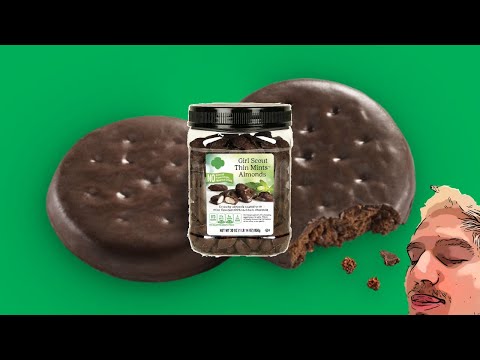 NEW GIRL SCOUT THIN MINTS ALMONDS | Reviews with the Blond