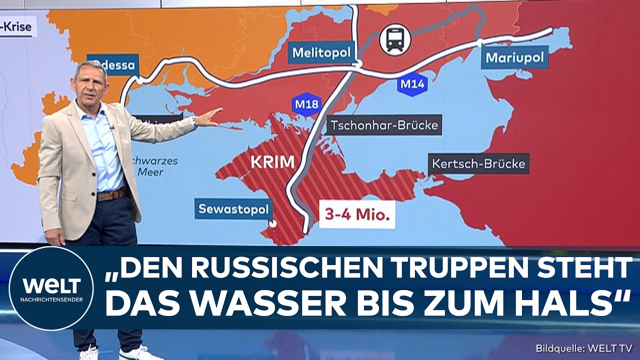 UKRAINE-KRIEG: Putin steht das Wasser bis zum Hals! Ukrainer hungern Kreml-Truppen auf der Krim aus