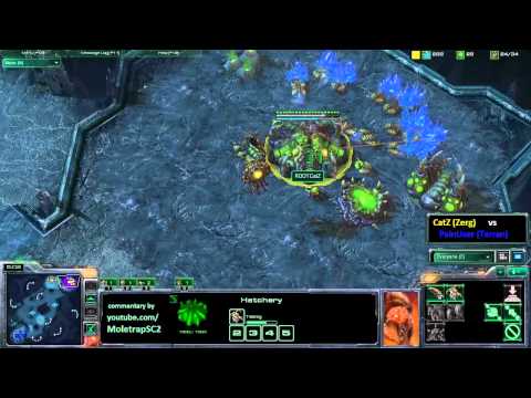 PainUser vs CatZ Game 1 on Xel'Naga Caverns (Part 1)