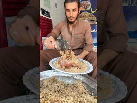 Huge Meat Golden Mountain Chawal | Street Food Pulao Pakistan #streetfood #shorts #pakistanifood