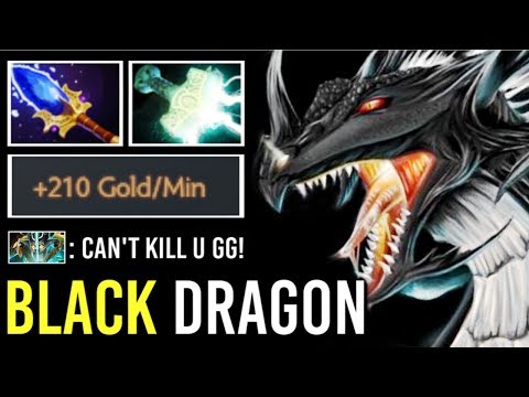 NEW IMBA +370 GPM Scepter DK Gold Digger Can't Kill Big Black Dragon 7.22f WTF Dota 2