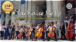 [Special] You Raise Me Up - Busking in Times Square NYC | Hope Sharing challenge | Church of God