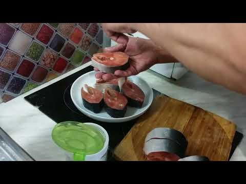 Горбуша как приготовить. #рыба #горбуша #сочно #вкусно #краснаярыба #тушение #вдуховке #стейк