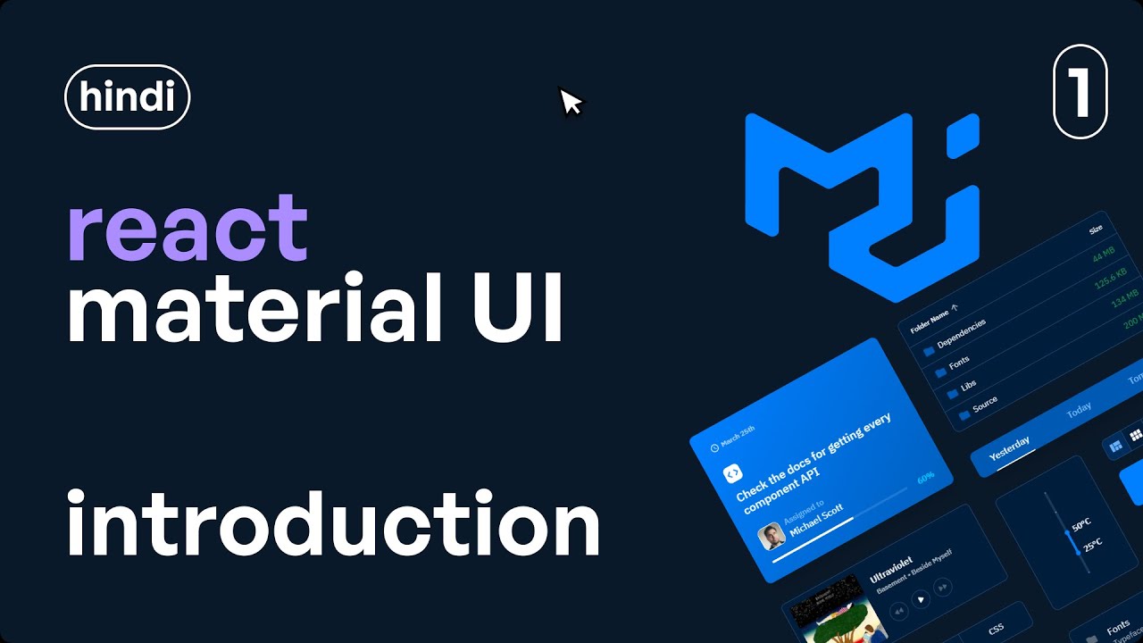 React Material UI / MUI Tutorial - 1 - Introduction