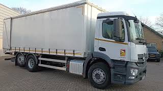 N&aacute;kladne vozidlo s posuvnou plachtou Mercedes-Benz Actros 2536 6x2 - Euro 6 - Schuifkap, Sliding hood - Climate Con | Obraz 4 - Autoline