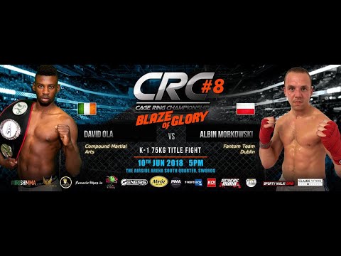 CRC 8 K-1 A/M 75kg Title fight David Ola (Compound Martial Atrs) Albin Morkowski (Fantom Team)
