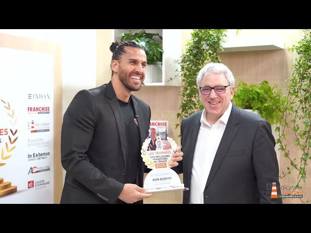 TM2F 2025 « Meilleure franchise de France » Réseau d&rsquo;argent de plus de 100 franchisés IRONBODYFIT