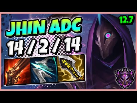 Jhin vs Twitch ADC / KR Master / Patch 12.7 / Season 12 [ 14 / 2 / 14 ] 🔥