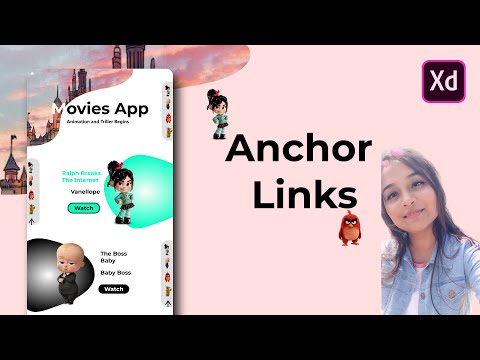 Movies App / Website Using Anchor Links On Adobe XD | Latest Website Design in Adobe XD