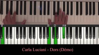 Carla Luciani - Dors (Piano tutoriel)