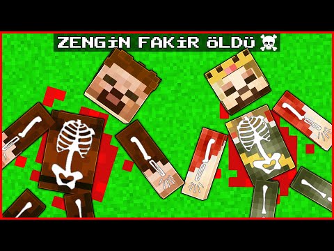 Minecraft AMA ZENGİN ve FAKİR ÖLDÜ! 😱 - Minecraft ZENGİN FAKİR HAYATI