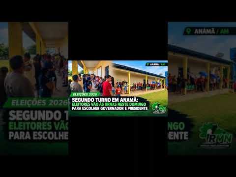 Segundo turno em Anamã: eleitores vão às urnas neste domingo para escolher governador e presidente