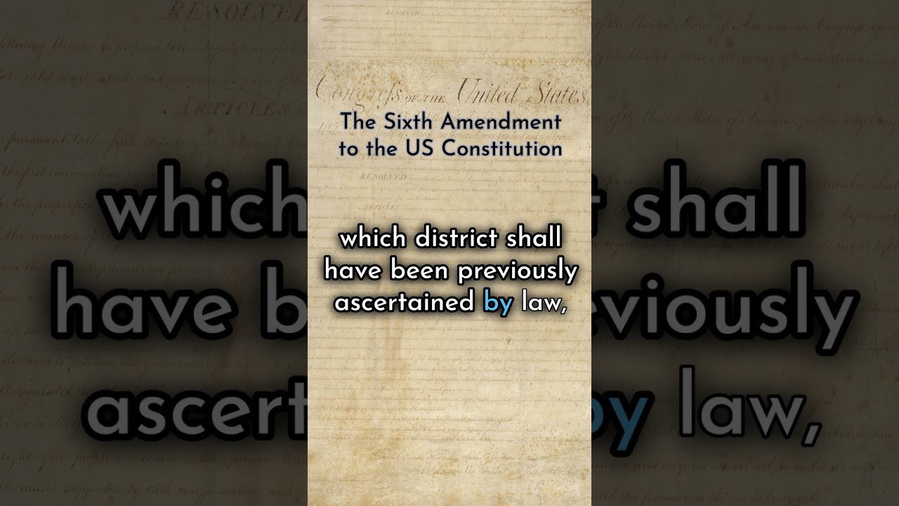The Sixth Amendment to the US Constitution #election #quotes #constitution #billofrights #fairtrial