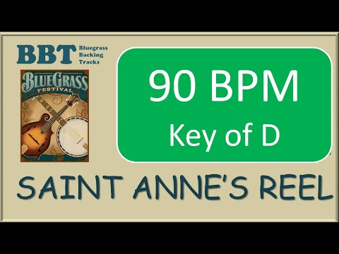 Saint Anne's Reel - 90 BPM bluegrass backing track