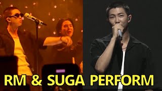 Namjoon Performs New Un-Released Song Suga Concert & Announce Military Service BTS Agust D Jin rm v