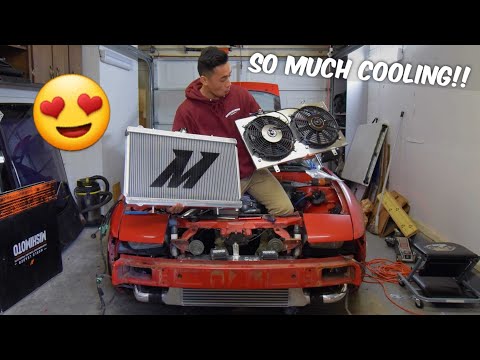 Mishimoto Radiator & E-Fan Install! - Nissan 240sx