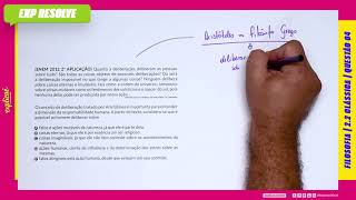 Enem Ppl 2012 Quanto A Deliberação