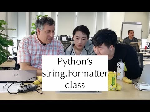 Python Standard Library String Formatter