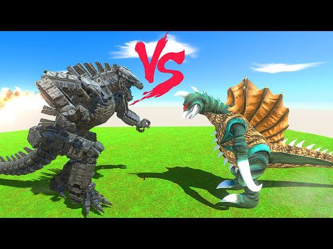 MechaGodzilla 2021 vs GIGAN - Animal Revolt Battle Simulator